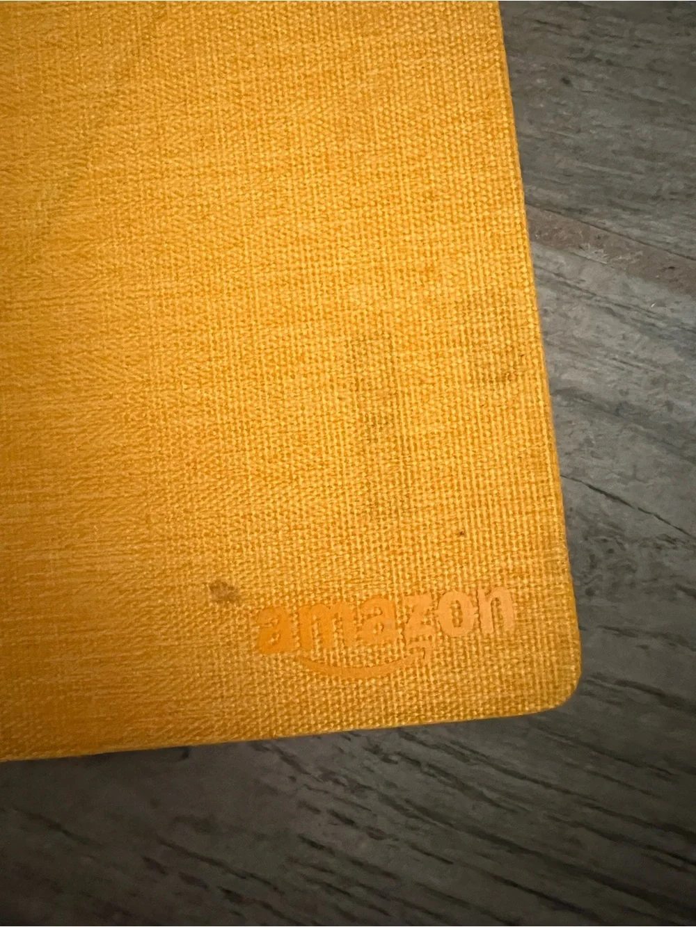 Amazon Fire tablet with Matching Yellow Folio Case